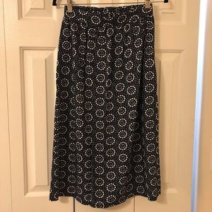 Blue and White Midi Skirt from Valija